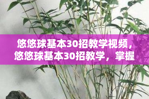 悠悠球基本30招教学视频图片
