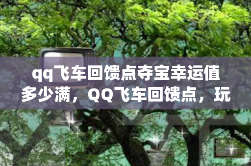 qq飞车回馈点夺宝幸运值多少满，QQ飞车回馈点，玩家的热爱与游戏的回馈