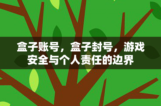 游戏安全与个人责任的边界图片