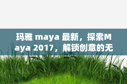 探索Maya 2017图片