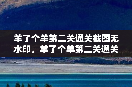 羊了个羊第二关通关截图无水印图片