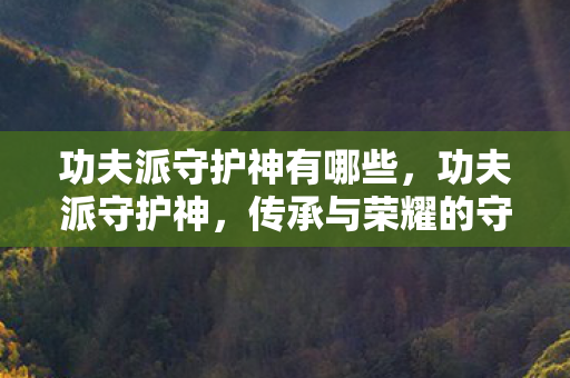 功夫派守护神有哪些，功夫派守护神，传承与荣耀的守护者