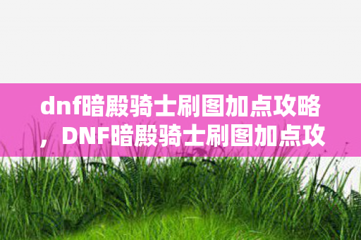 dnf暗殿骑士刷图加点攻略图片