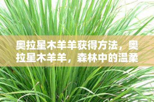 奥拉星木羊羊获得方法图片