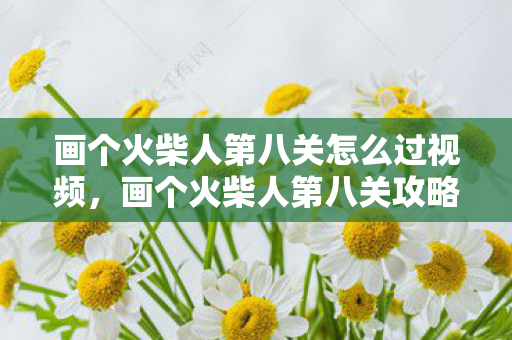 画个火柴人第八关怎么过视频图片