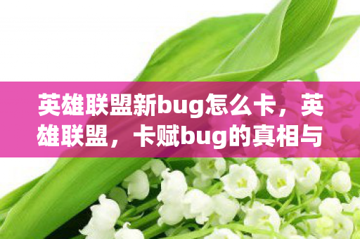 英雄联盟新bug怎么卡图片