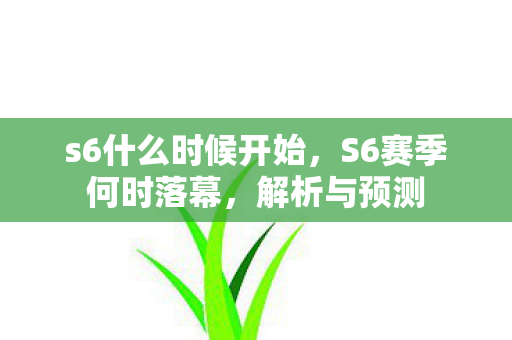 s6什么时候开始图片