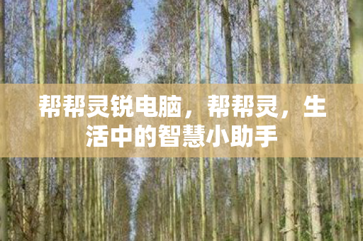 生活中的智慧小助手图片