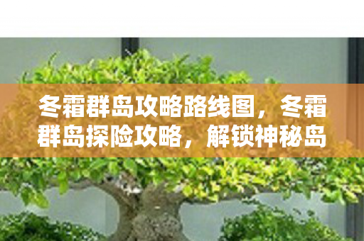 冬霜群岛攻略路线图图片