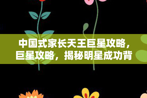 中国式家长天王巨星攻略图片