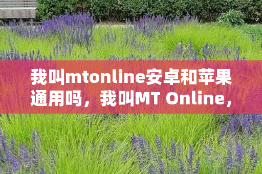 我叫mtonline安卓和苹果通用吗图片