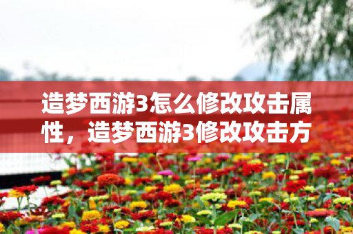 造梦西游3怎么修改攻击属性图片