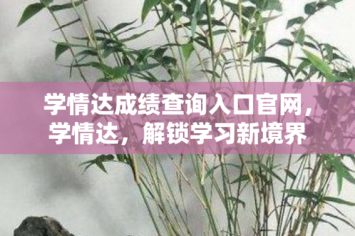 学情达成绩查询入口官网图片