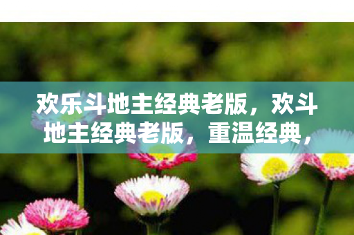 欢乐斗地主经典老版图片