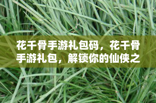 花千骨手游礼包码图片