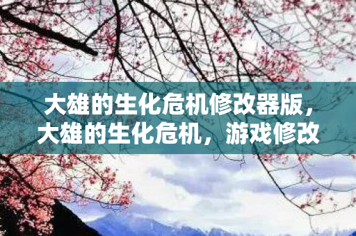 大雄的生化危机修改器版图片