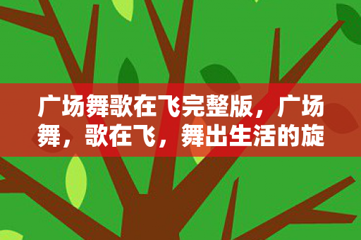 广场舞歌在飞完整版图片