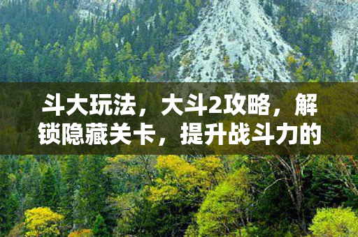 提升战斗力的终极指南图片