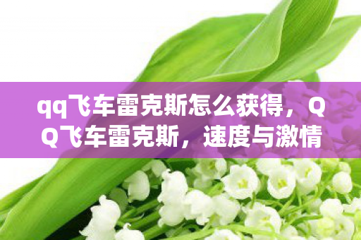 qq飞车雷克斯怎么获得，QQ飞车雷克斯，速度与激情的完美融合
