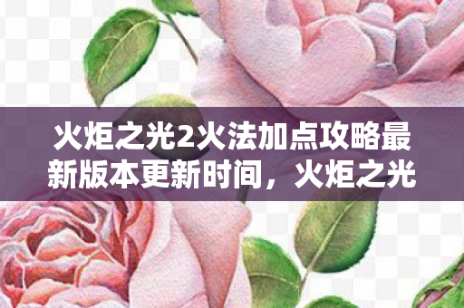 火炬之光2火法加点攻略最新版本更新时间图片