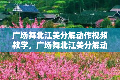 广场舞北江美分解动作视频教学图片