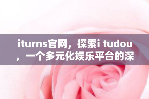 一个多元化娱乐平台的深度解析图片