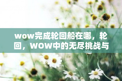 WOW中的无尽挑战与重生图片