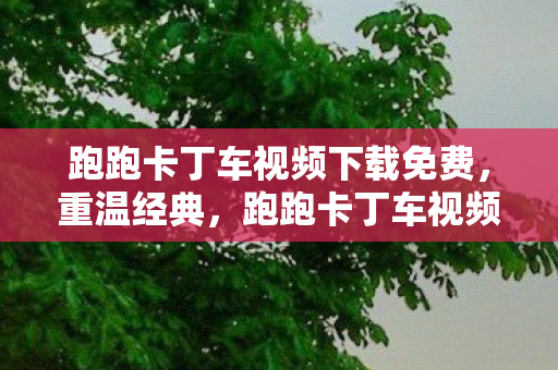 跑跑卡丁车视频下载免费，重温经典，跑跑卡丁车视频集锦下载与回忆