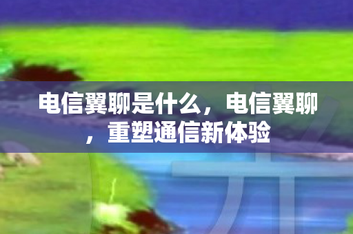 电信翼聊是什么图片