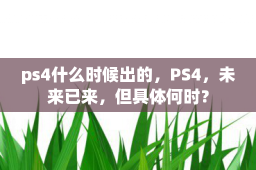 ps4什么时候出的图片