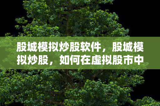 如何在虚拟股市中磨砺实战技巧图片