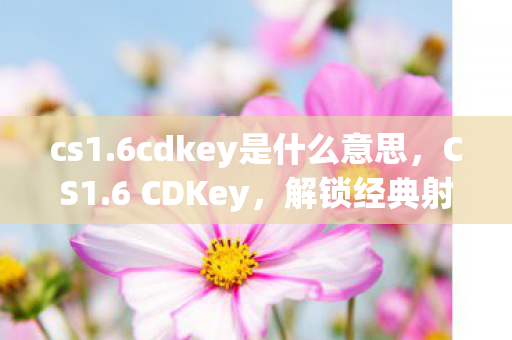 6cdkey是什么意思图片