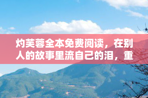 灼芙蓉全本免费阅读，在别人的故事里流自己的泪，重温灼芙蓉，那些关于爱与救赎的极致美学