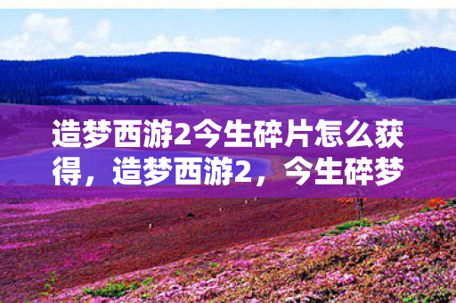 造梦西游2今生碎片怎么获得图片