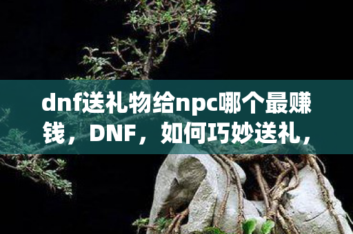dnf送礼物给npc哪个最赚钱图片