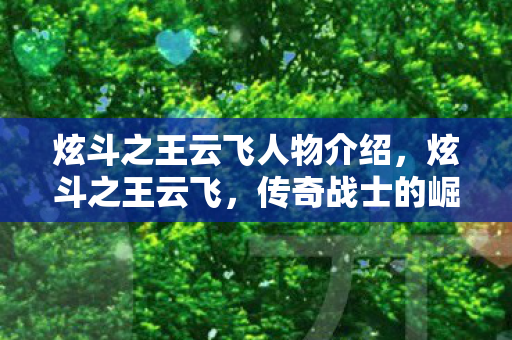 炫斗之王云飞人物介绍图片