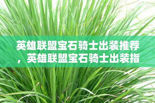 英雄联盟宝石骑士出装推荐图片