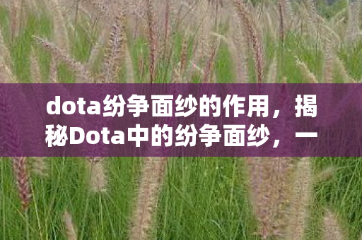 揭秘Dota中的纷争面纱图片