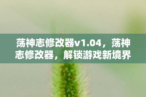 解锁游戏新境界的利器图片