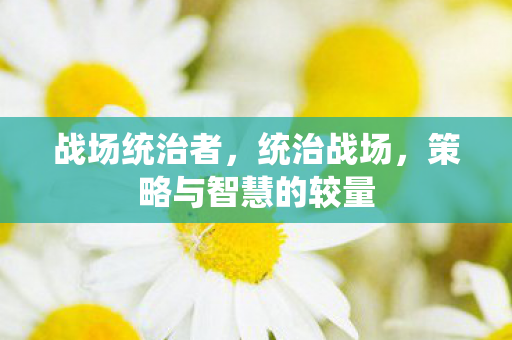 策略与智慧的较量图片