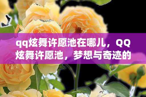 qq炫舞许愿池在哪儿图片