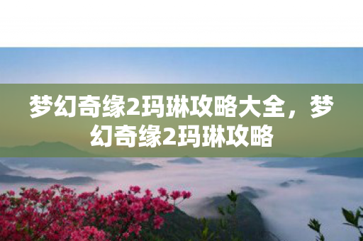 梦幻奇缘2玛琳攻略大全图片