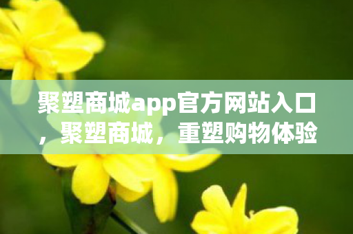 聚塑商城app官方网站入口图片