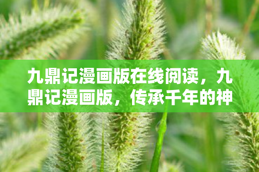 九鼎记漫画版在线阅读图片