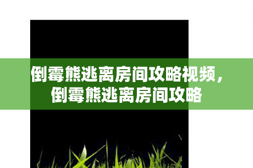 倒霉熊逃离房间攻略视频图片