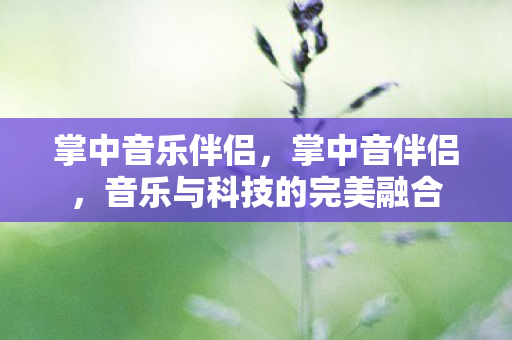 音乐与科技的完美融合图片