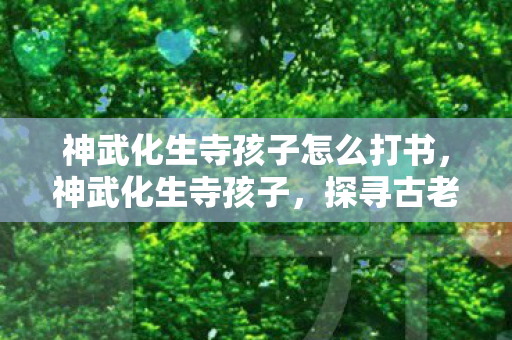 神武化生寺孩子怎么打书图片