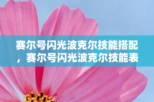 赛尔号闪光波克尔技能表详解图片