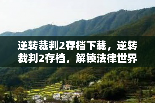 逆转裁判2存档下载图片