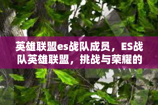 英雄联盟es战队成员图片